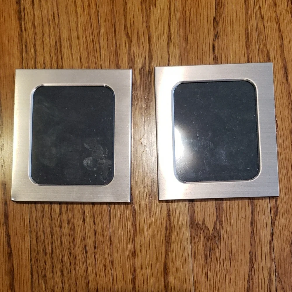 Silver Metal Magnetic Photo Frames (2)